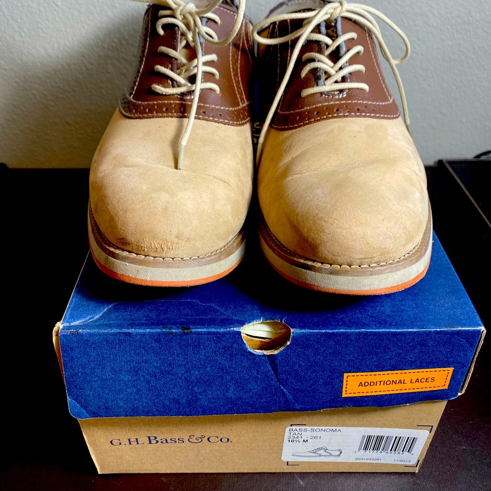 G.H. Bass-Sonoma Tan Suede 10-1/2”